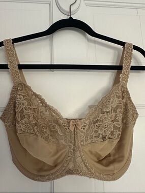 Fantasie Beige Lace Underwire Bra Size 34G
